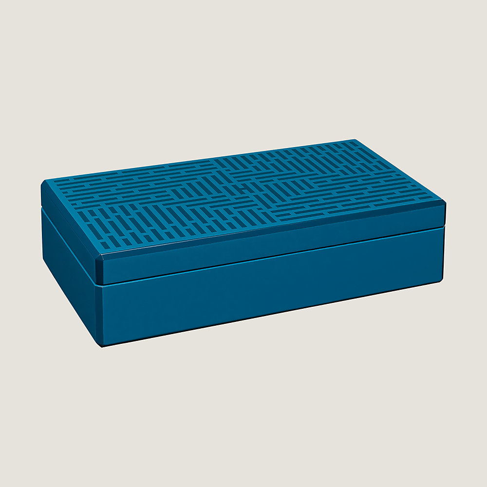 Facettes H en Dedale tie box | Hermès Singapore